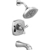 Delta Stryke 14 Series Tub And Shower - Lumicoat Chrome