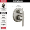 Delta 14S Integrated Diverter Trim - 6