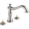 Cassidy 3-HOLE Roman Tub Trim - Polished Nickel