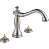 Cassidy 3-HOLE Roman Tub Trim - Stainless Steel