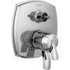 Delta 17 Series Integrated Diverter Trim with Six Function Diverter Less Diverter Handle