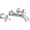 Delta Stryke Wall Mounted Lavatory Trim - Lumicoat Chrome