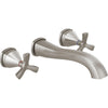Delta Stryke Wall Mounted Lavatory Trim - Lumicoat Stainless