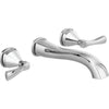 Delta Stryke Wall Mounted Lavatory Trim - Lumicoat Chrome