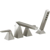 Trillian 4-HOLE Roman Tub W/ Hand Shower Trim - Stainless Steel