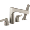 Delta Zura 4-Hole Roman Tub Trim with Hand Shower