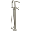 Delta Stryke Freestanding Tub Filler Trim Hs 2O - Lumicoat Stainless