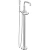 Broderick Floor Mount Tub Filler Trim- Less Handle - Lumicoat Chrome