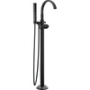 Tetra Floor Mount Tub Filler Trim - Lumicoat Polished Nickel