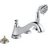 Cassidy Roman Tub W/ Hand Shower Trim - Low Arc Spout - Stainless