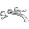 Delta Stryke Wall Mounted Tub Filler Rim 2L - Lumicoat Chrome