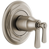 Rook Brizo Rook: TempAssure Thermostatic Valve Only Trim - Brilliance® Luxe Nickel®