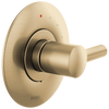 Brizo Odin Pressure Balance Valve Trim Only - Less Handle - Complete Kit - Brilliance® Luxe Gold®