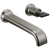 Brizo Allaria Two-Hole, Single-Handle Wall Mount Lavatory Faucet - Less Handle 1.2 GPM - Complete Kit - Brilliance® Black Onyx