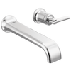 Brizo Allaria Two-Hole, Single-Handle Wall Mount Lavatory Faucet - Less Handle 1.2 GPM - Complete Kit - Polished Chrome