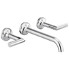 Brizo Odin Two-Handle Wall Mount Lavatory Faucet - Less Handles - Complete Kit - Brilliance® Brushed Nickel