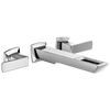 Brizo Two Handle Wall Mount Lavatory Faucet With Open Flow Spout 12 Gpm