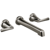 Brizo Levoir Two-Handle Wall Mount Lavatory Faucet - Less Handles 1.5 GPM - Complete Kit - Brilliance® Luxe Steel®