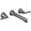 Brizo Levoir Two-Handle Wall Mount Lavatory Faucet - Less Handles 1.5 GPM - Complete Kit - Brilliance® Luxe Steel®