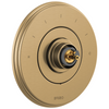 Invari Sensori Thermostatic Valve Trim - Less Handle - Brilliance® Luxe Gold®