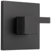 Siderna Sensori Thermostatic Valve Trim - Matte Black