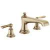 Brizo Rook Roman Tub Faucet - Less Handles - Complete Kit - Brilliance® Luxe Gold®