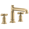 Brizo Invari Roman Tub Faucet - Less Handles - Complete Kit - Brilliance® Luxe Gold®