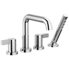 Brizo Litze Roman Tub with Handshower - Less Handles - Complete Kit - Polished Chrome