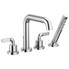 Brizo Litze Roman Tub with Handshower - Less Handles - Complete Kit - Polished Chrome