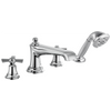 Brizo Rook Roman Tub Faucet with Handshower - Less Handles - Complete Kit - Polished Chrome