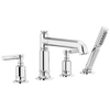 Brizo Invari Roman Tub Faucet With Handshower - Less Handles - Complete Kit - Polished Chrome