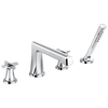 Brizo Levoir Roman Tub Faucet With Handshower - Less Handles - Complete Kit - Polished Chrome