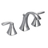 Moen Voss Chrome Two-Handle High Arc Bathroom Faucet