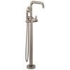 Brizo Litze Single-Handle Freestanding Tub Filler - Less Handle - Complete Kit - Brilliance® Luxe Nickel®