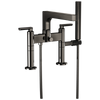 Brizo Kintsu Two-Handle Tub Filler Trim Kit With Lever Handles - Complete Kit - Brilliance® Black Onyx