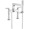 Brizo Kintsu Two-Handle Tub Filler Trim Kit With Lever Handles - Complete Kit - Polished Chrome