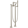 Brizo Kintsu Two-Handle Tub Filler Trim Kit With Cross Handles - Complete Kit - Brilliance® Luxe Nickel®