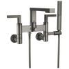Brizo Frank Lloyd Wright by Brizo Two-Handle Tub Filler Trim Kit with Lever Handles - Complete Kit - Brilliance® Luxe Steel®