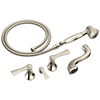 Rook Two-Handle Tub Filler Trim Kit with Lever Handles - Brilliance® Polished Nickel