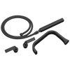 Allaria Two-Handle Tub Filler Trim Kit with Twist Lever Handles - Matte Black