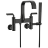 Brizo Allaria Two-Handle Tub Filler Trim Kit with Twist Lever Handles - Complete Kit - Matte Black
