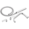 Allaria Two-Handle Tub Filler Trim Kit with Twist Lever Handles - Polished Chrome