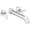 Brizo Kintsu Two Handle Wall Mount Tub Filler - Complete Kit - Polished Chrome