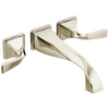 Virage Two-Handle Wall Mount Tub Filler - Brilliance® Polished Nickel