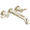 Brizo Litze Two-Handle Wall Mount Tub Filler - Less Handles - Complete Kit - Brilliance® Polished Nickel