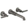Brizo Invari Two-Handle Wall Mount Tub Filler - Less Handles - Complete Kit - Brilliance® Luxe Steel®