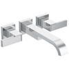 Brizo Siderna Two-Handle Wall Mount Tub Filler - Less Handles - Complete Kit - Polished Chrome