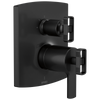 Brizo Brizo TempAssure Thermostatic Valve Trim with Integrated 3-Function Diverter Trim - Less Handles - Complete Kit - Matte Black