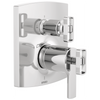 Brizo Brizo TempAssure Thermostatic Valve with Integrated 3-Function Diverter Trim - Less Handles - Complete Kit - Polished Chrome