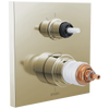 Frank Lloyd Wright Bath Collection by Brizo TempAssure Thermostatic Valve with 3-Function Integrated Diverter Trim - Less Handles - Brilliance® Polished Nickel